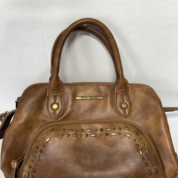 STEVE MADDEN Brown Vegan Satchel Bag - Picture 8 of 13
